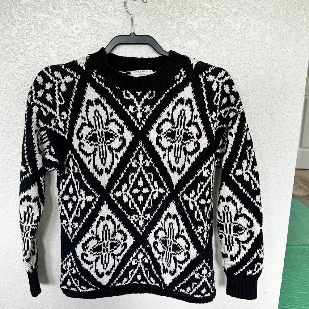 Knitted by Hand Vintage 90's Sweater